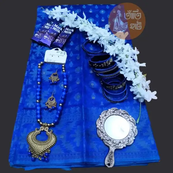 blue jamdani